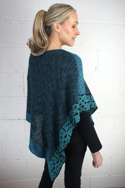 Irish Linen and Silk Ballater Shawl, Jewel - Image 2