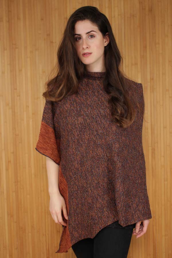 Bill Baber Linen and Cotton Cape, Bronze XL