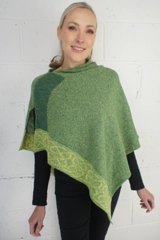 Irish Linen and Silk Wallace Shawl, Fern