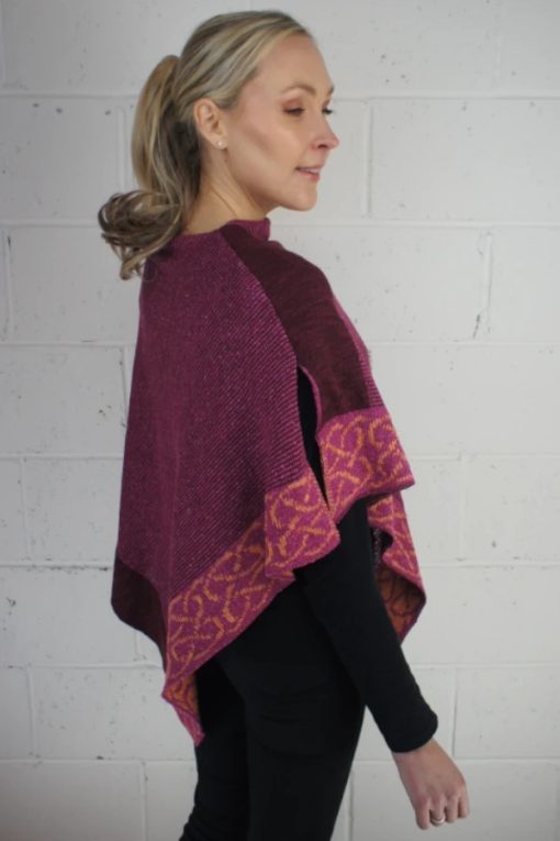 Irish Linen and Silk Wallace Shawl, Mallow - Image 2