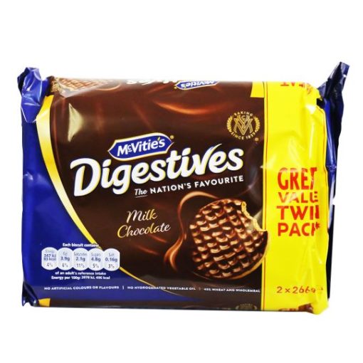 McVities Milk Chocolate Digestive Biscuits Twin Pack 532g