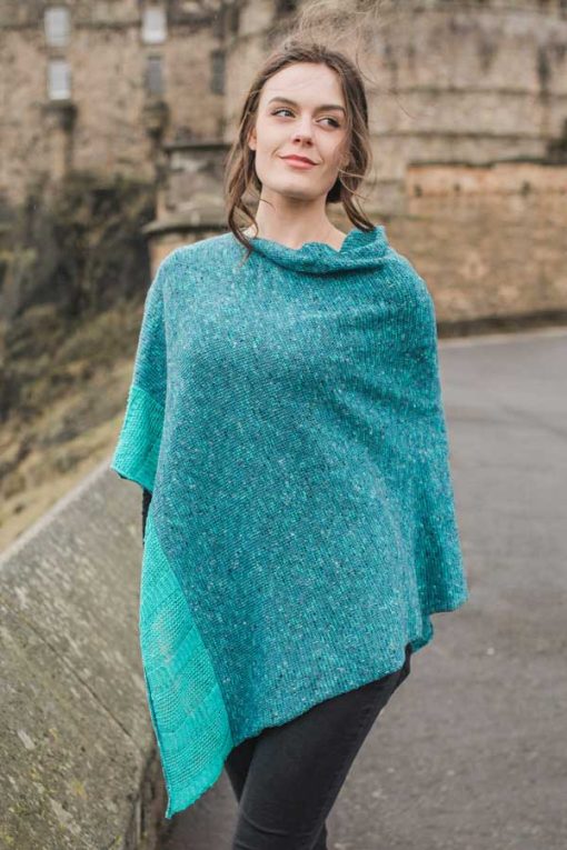 Bill Baber Donegal Wool and Linen Spearmint Cape