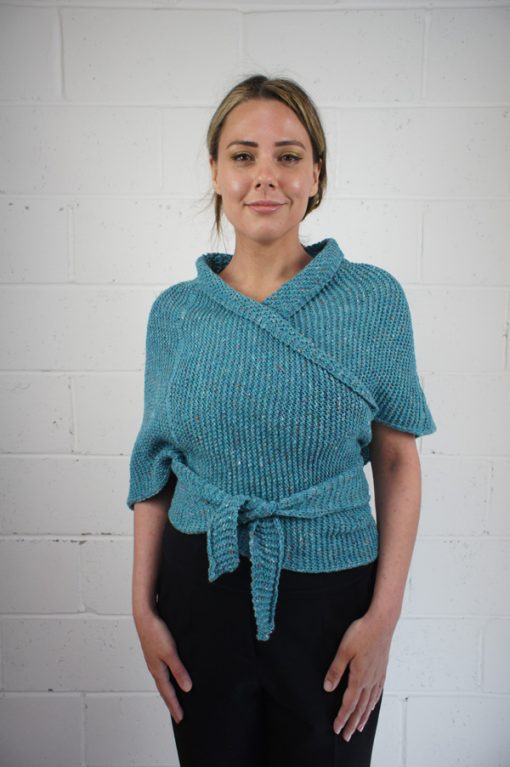 Bill Baber 100% Donegal Merino Wool Vichy Sontag Shawl - Image 3
