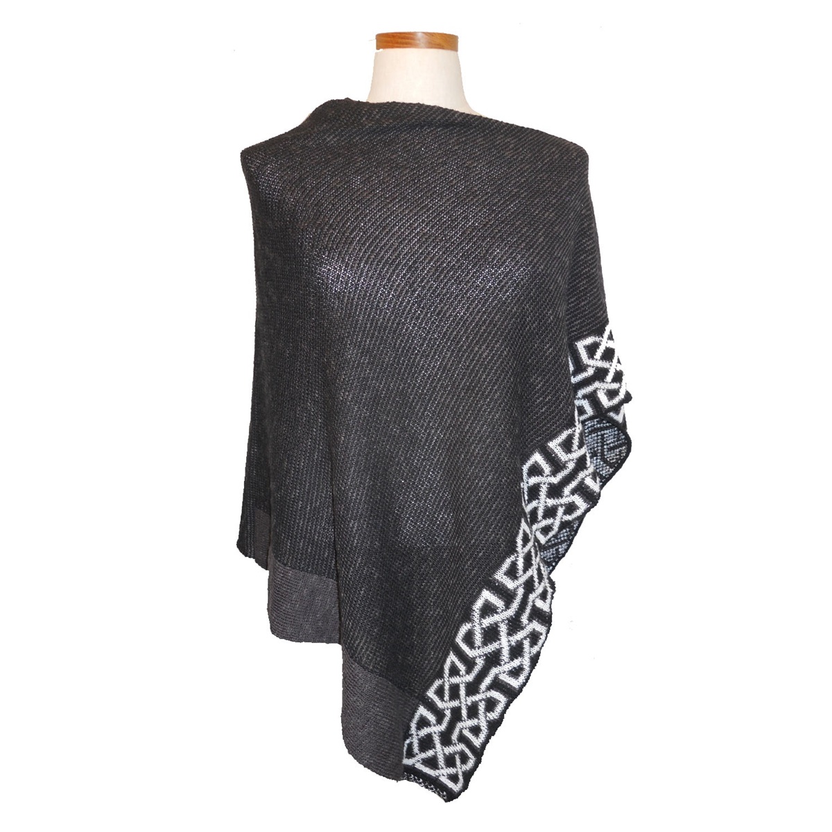 Irish Linen and Silk Ballater Cape, Coal