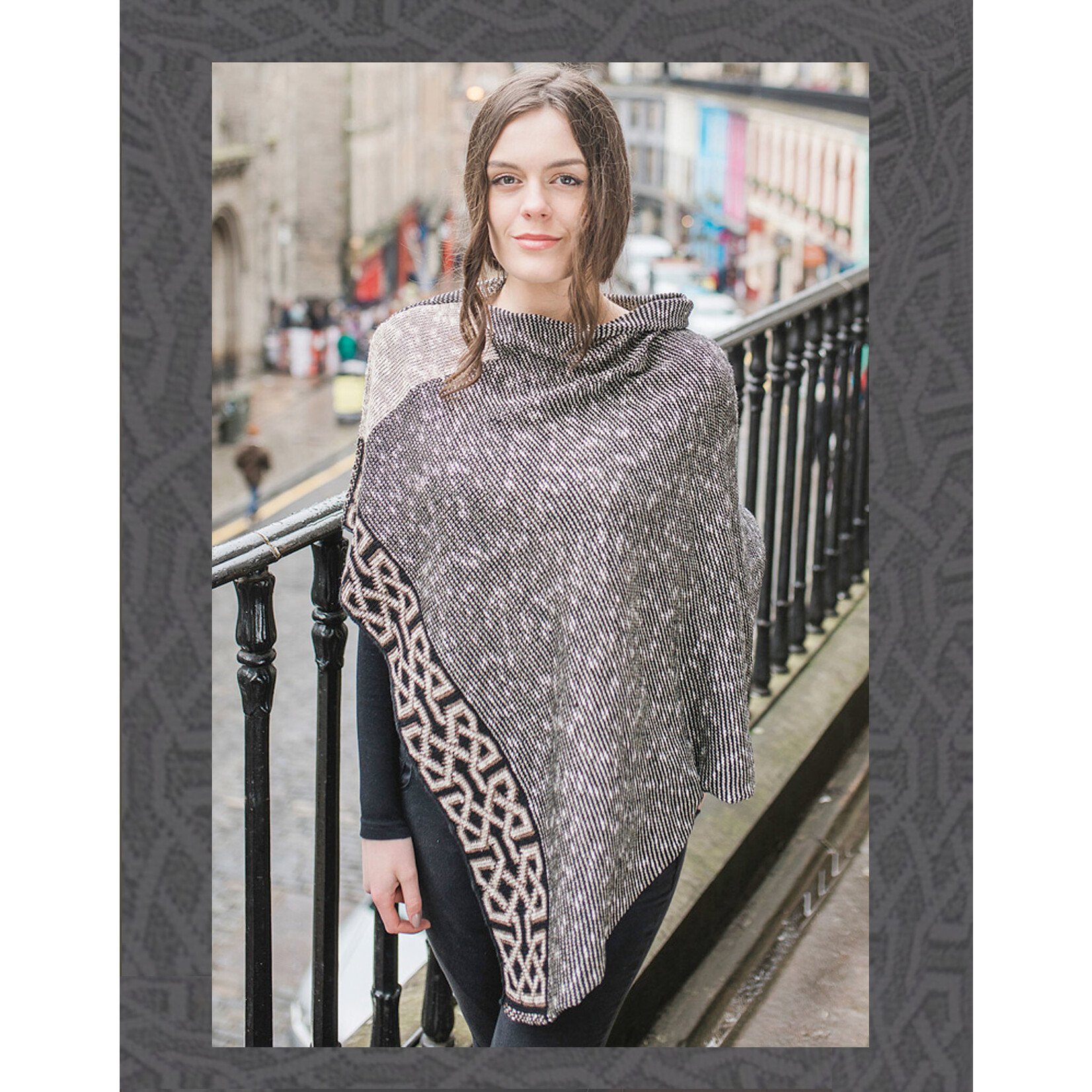 Irish Linen and Silk Ballater Shawl, Ivory