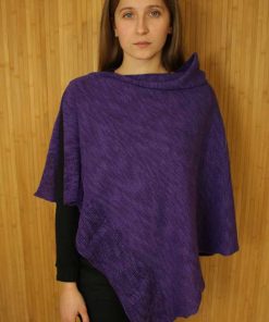Irish Linen and Cotton Cape, Grape