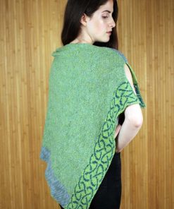 Alternative view of Irish Linen and Silk Wallace Shawl, Cavan