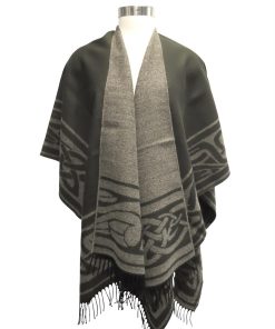 Jimmy Hourihan Celtic Border Shawl, Olive