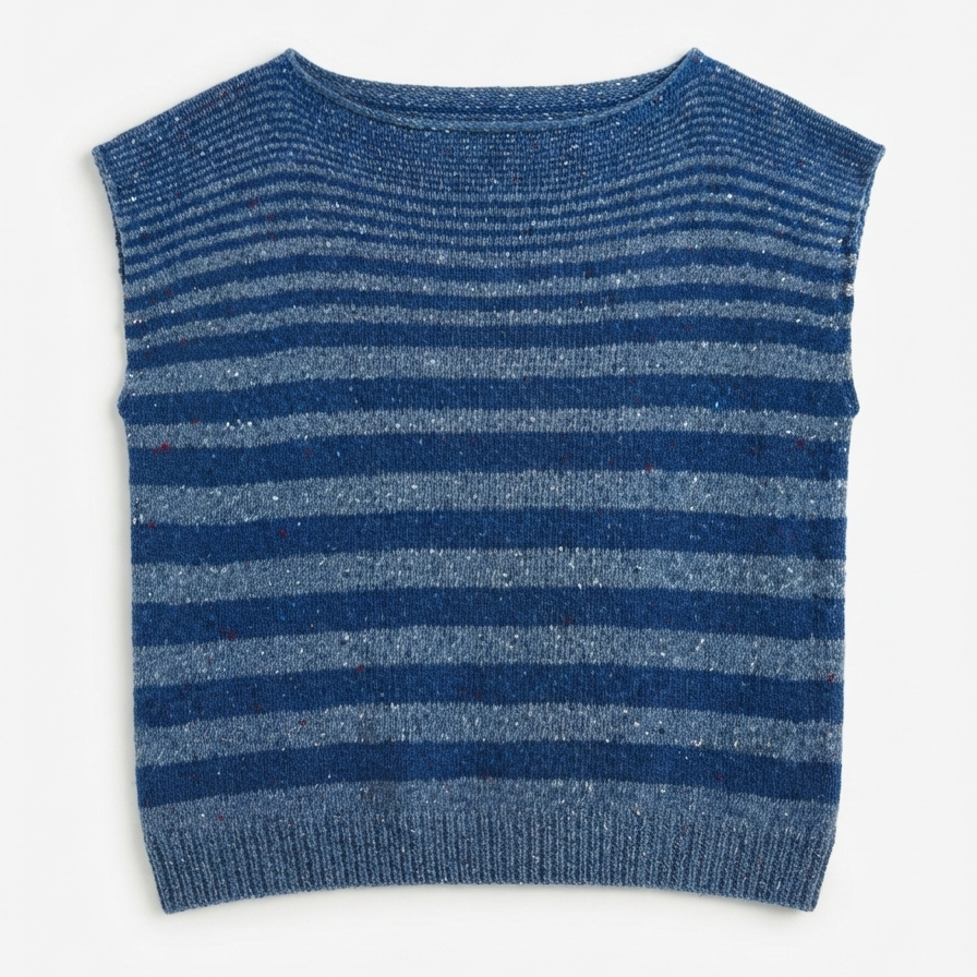 Bill Baber Yarrow Top in Denim