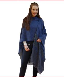 Celtic Ruana Mountain Blue - Kerry Woollen Mills