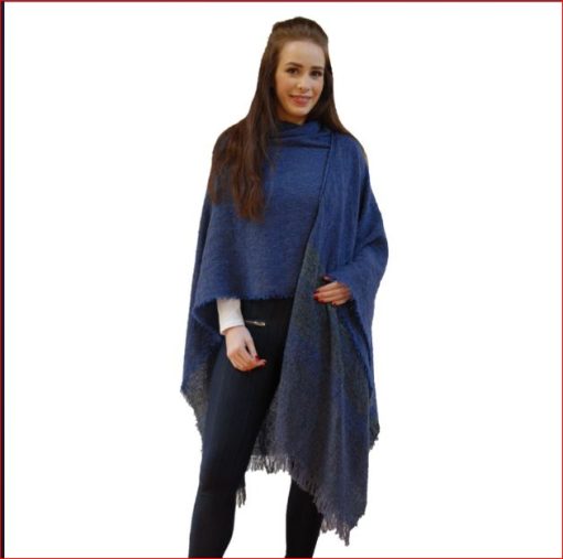 Celtic Ruana Mountain Blue - Kerry Woollen Mills