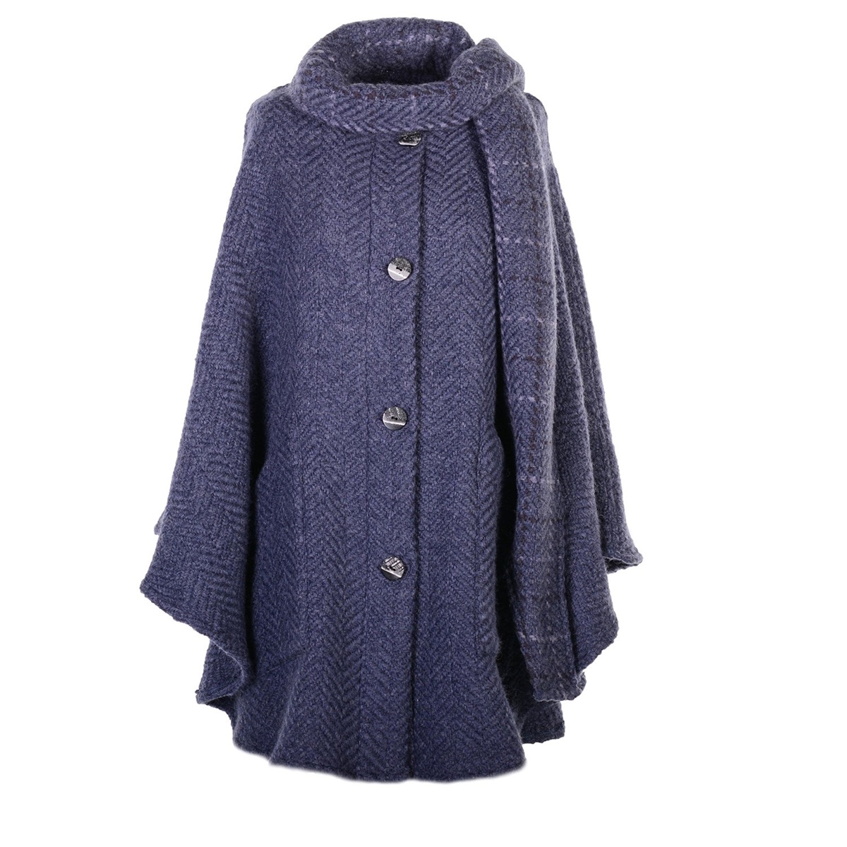 Branigan Weavers Tina Indigo and Connemara Indigo Cape