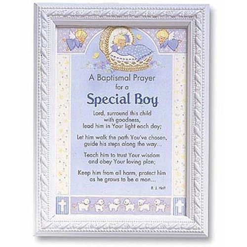 Baptismal Prayer for a Special Boy Card