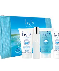 Inis Voyager Set (Body Lotion, Cologne Spray, Bath and Shower Gel, and Hand Cream)