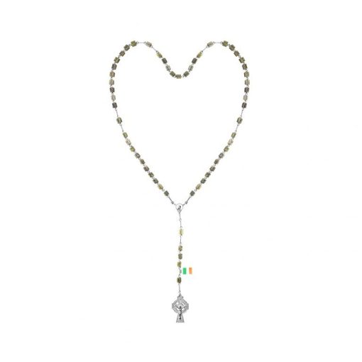 Connemara Marble Square Rosary Beads Boxed - Image 2