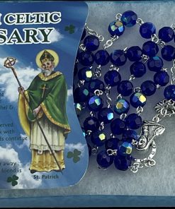 Boxed Acrylic Rosary Beads Dark Blue