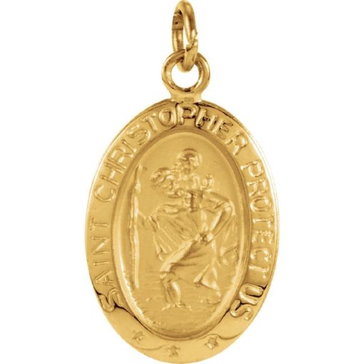14KT Saint Christopher Medal