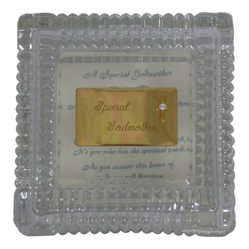 Special Godmother Glass Token Box