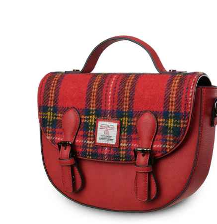 Islander Mini Cobble Bag with HARRIS TWEED - Royal Stewart Tartan