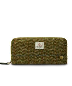 Islander Purse with HARRIS TWEED - Chestnut Herringbone