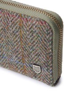 Alternative view of Islander Purse with HARRIS TWEED - Chestnut Herringbone