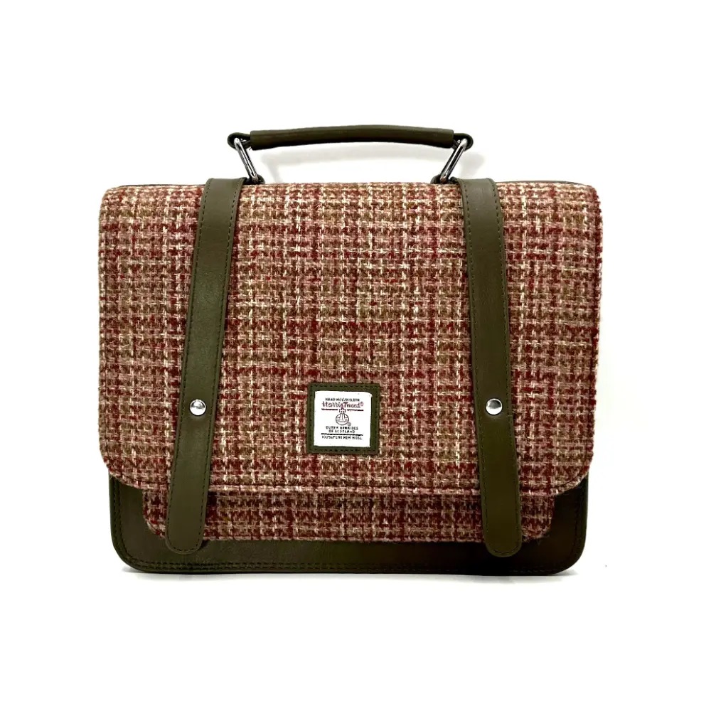 Maccessori Harris Tweed Ladies Messenger Bag, Maple
