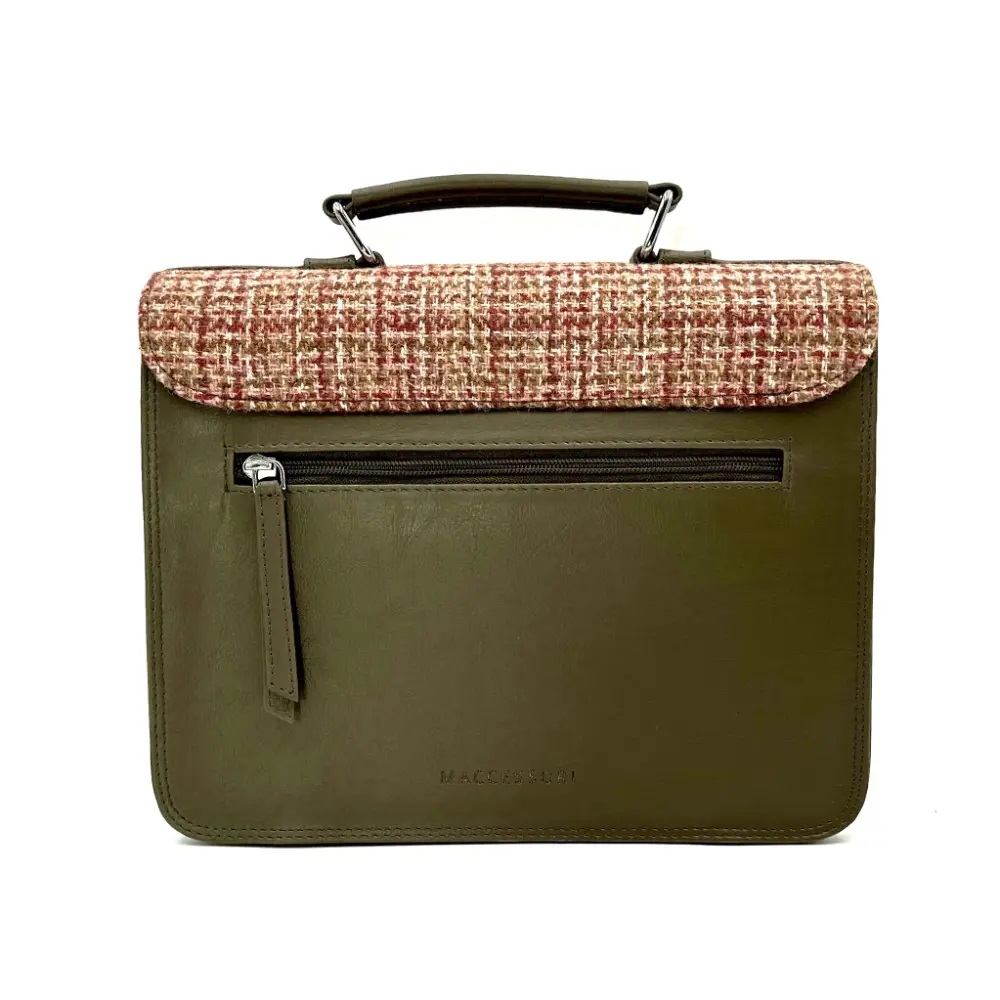 Maccessori Harris Tweed Ladies Messenger Bag, Maple - Image 3