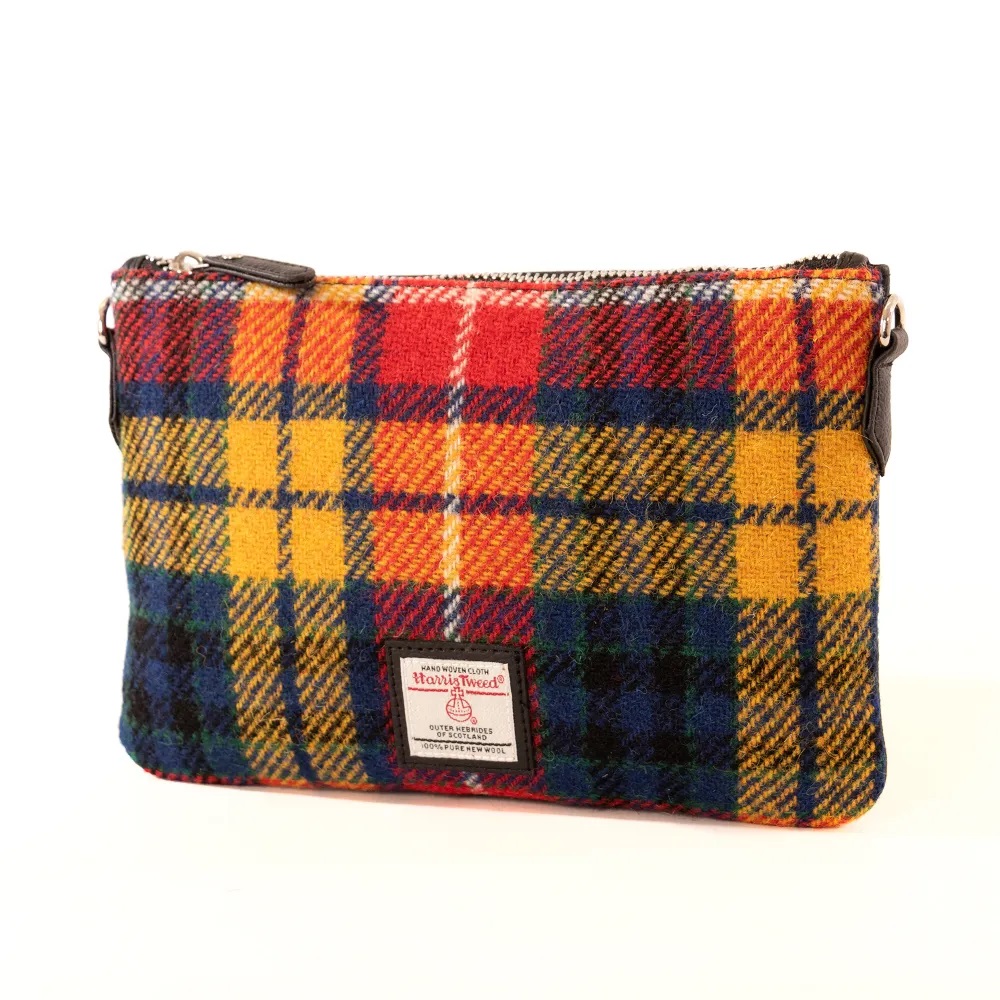 Maccessori Harris Tweed Clutch Bag, Saffron