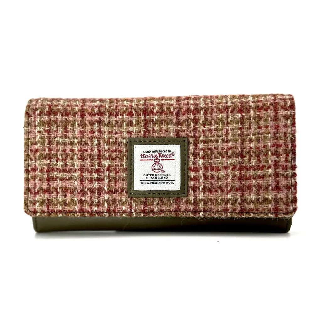 Maccessori Harris Tweed Ladies Envelope Purse, Maple