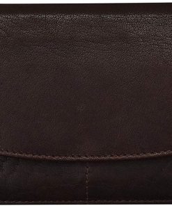Tinnakeenly Leather Dark Brown Leather Compartment Purse
