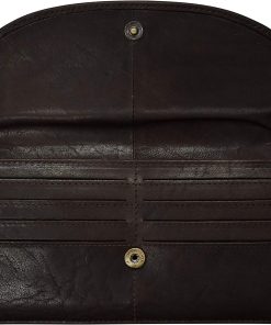 Alternative view of Tinnakeenly Leather Dark Brown Leather Compartment Purse