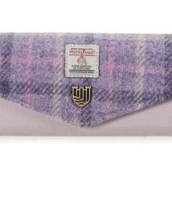 Islander Large Clasp Purse- Purple Tartan