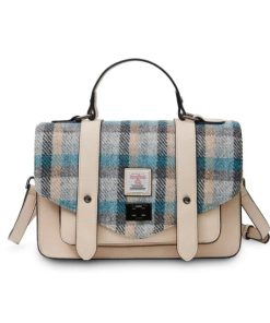 Islander Medium Satchel Bag with HARRIS TWEED - Islander Tartan