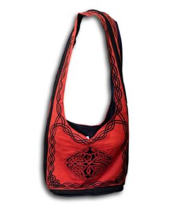 India Arts Cotton Celtic Design Bag Red