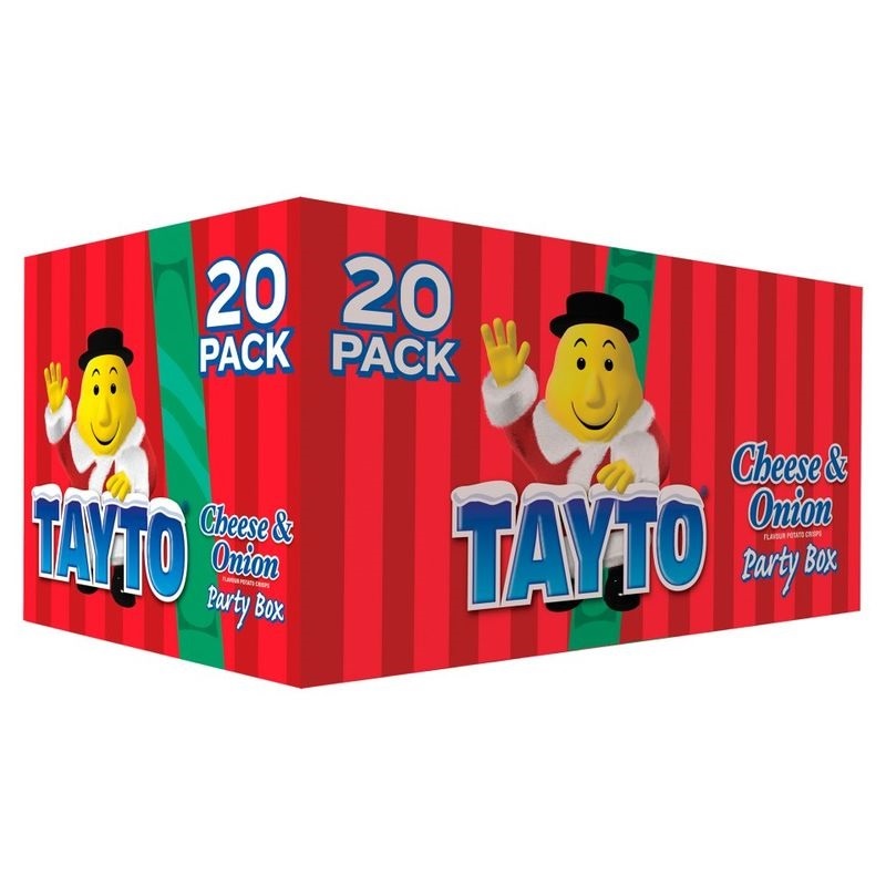Tayto Cheese and Onion Christmas 20 Box