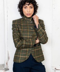 Jack Murphy Sasha Tweed Jacket, Green Country Check
