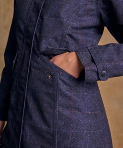 Alternative view of Jack Murphy Sophia Waterproof Jacket, Navy Windowpane